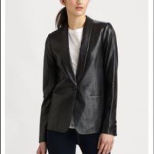 Vince Leather Blazer